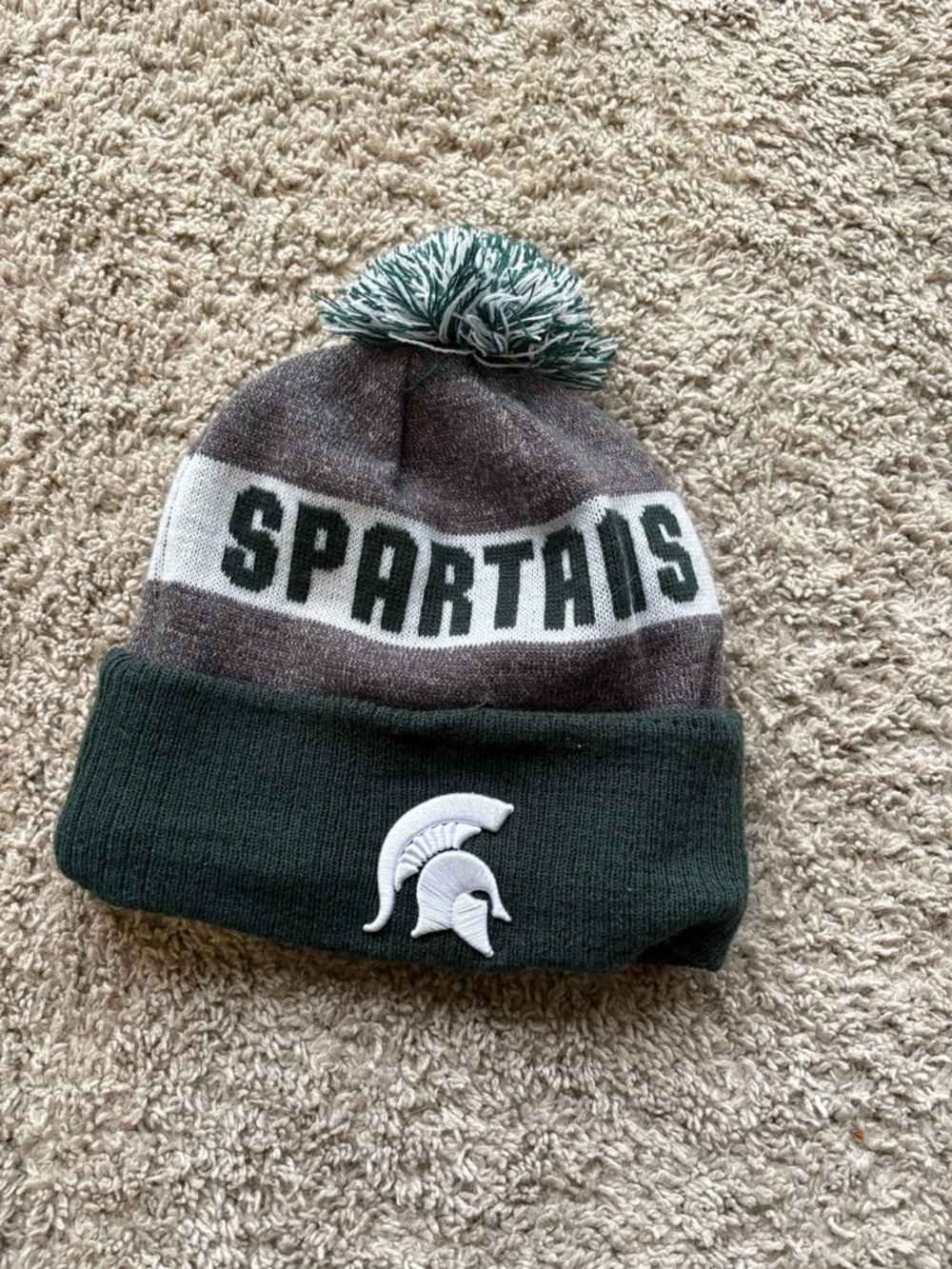 Michigan State Spartans Knit Pom Beanie